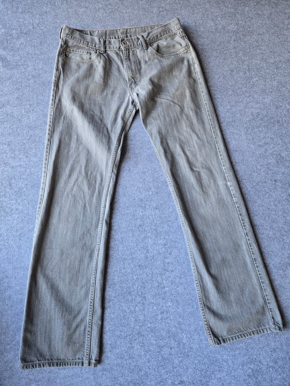 Levis Jeans Men's 559 Relaxed Fit Straight Leg Charcoal Grey Wash 35x34.5